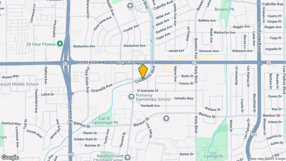 1383 Calabazas Blvd Map and Location Details