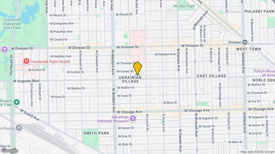 2234 W Augusta Blvd, Unit G Map and Location Details