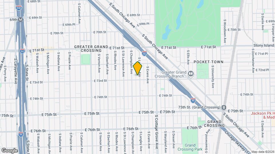 7250 S Langley Ave Map and Location Details