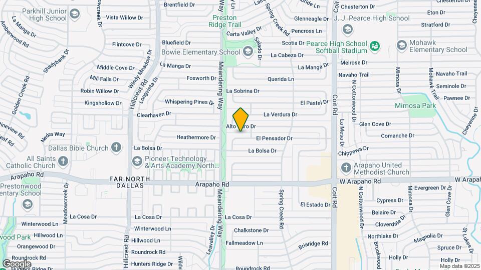 7641 El Pensador Dr Map and Location Details