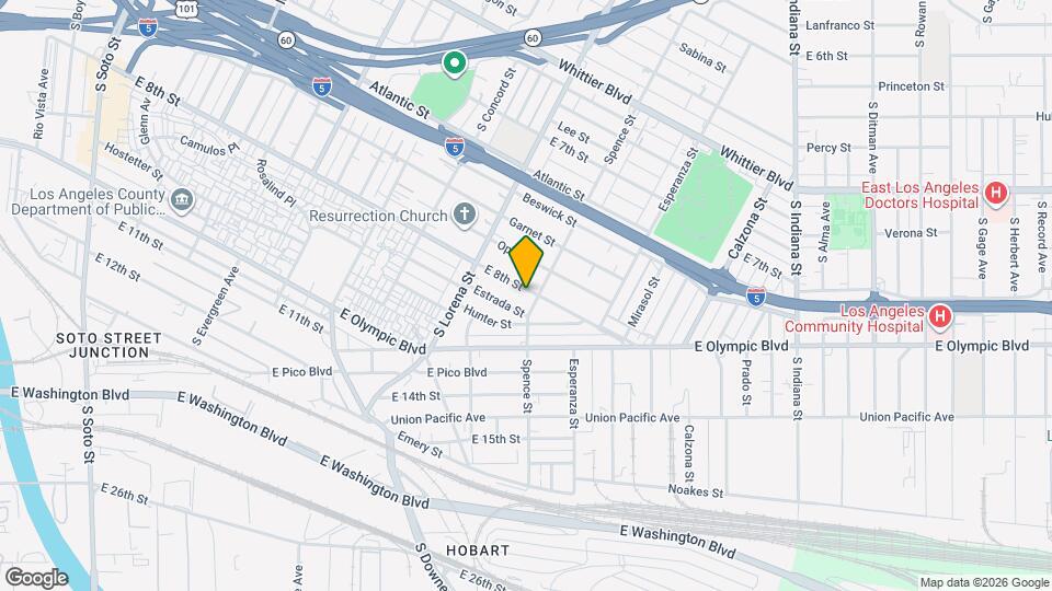 3466 E 8th St Map and Location Details
