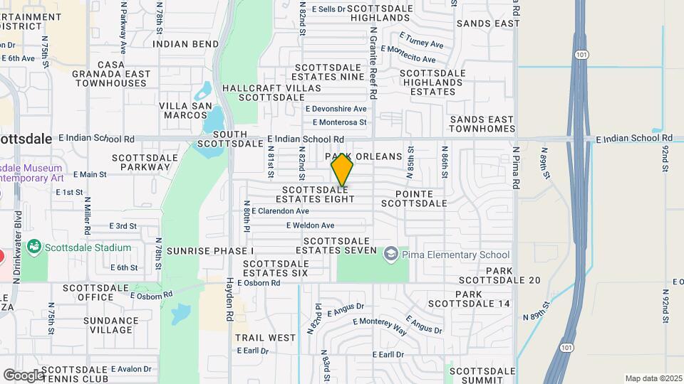 8314 E Indianola Ave Map and Location Details