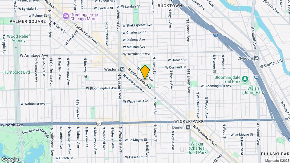 1829 N Milwaukee Ave Map and Location Details