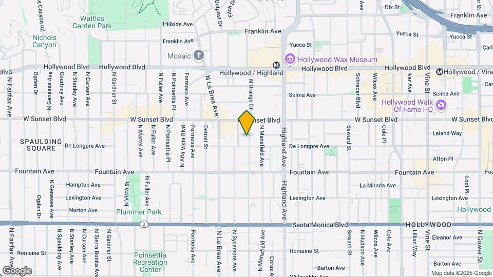 1419 N Orange Dr Map and Location Details
