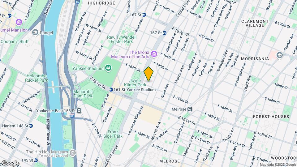 185 E 163rd St Map and Location Details