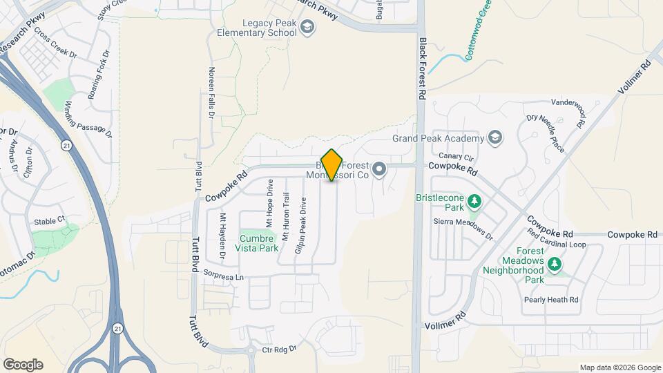 6597 Cumbre Vista Wy Map and Location Details