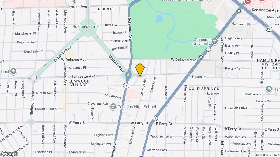 875 Lafayette Ave Map and Location Details