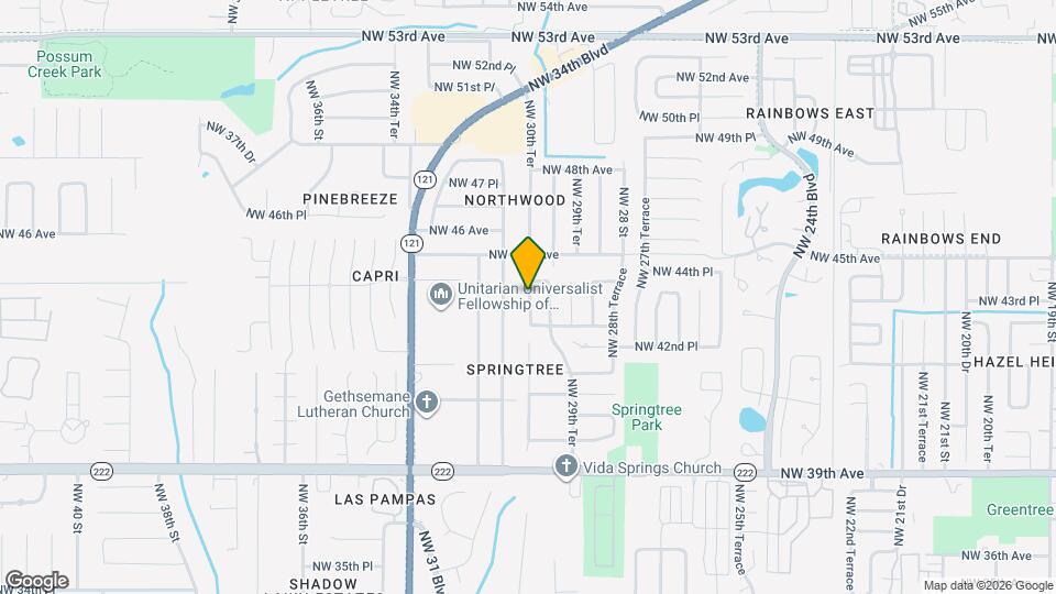 4344 NW 30th Ter Map and Location Details