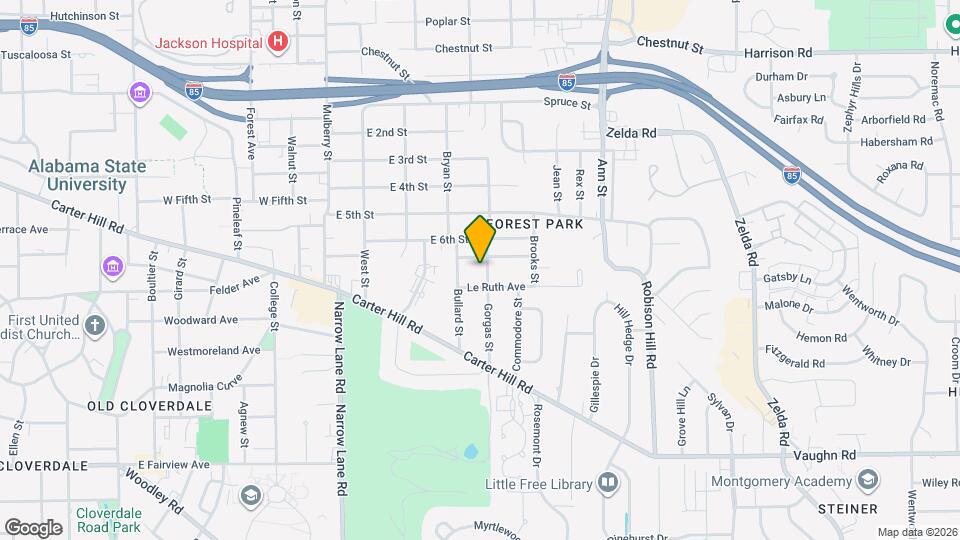 1938 Gorgas St Mapa y Detalles de la Ubicación