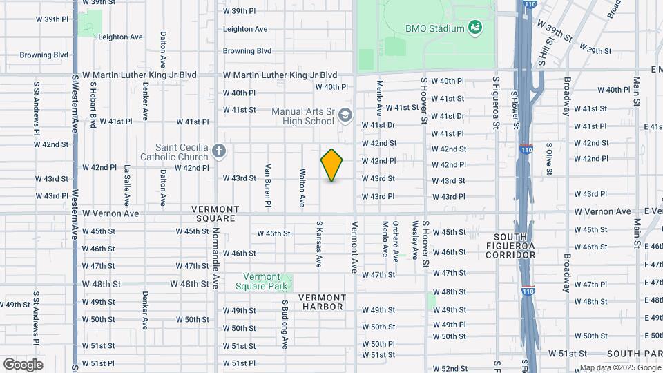 1040 W 43rd St Map and Location Details