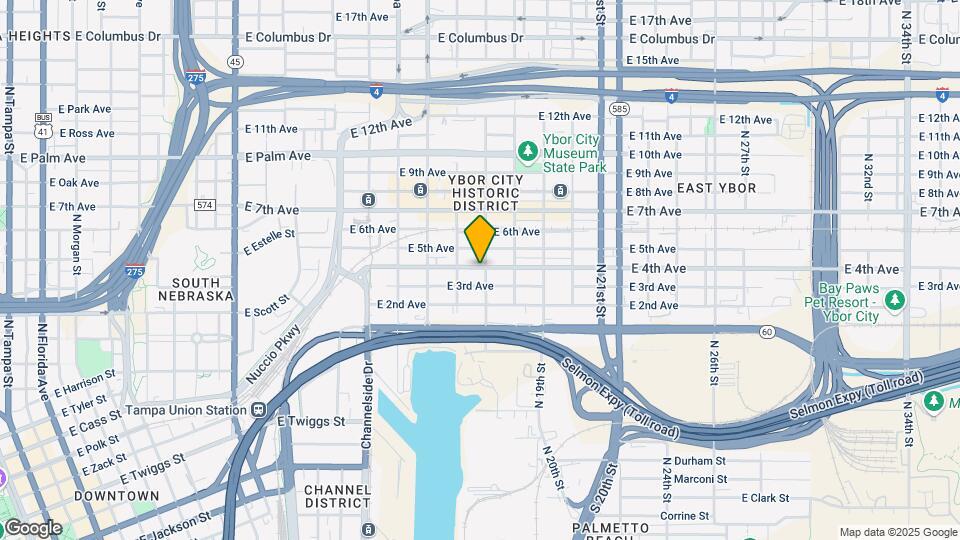 1621 E 4th Ave Map and Location Details