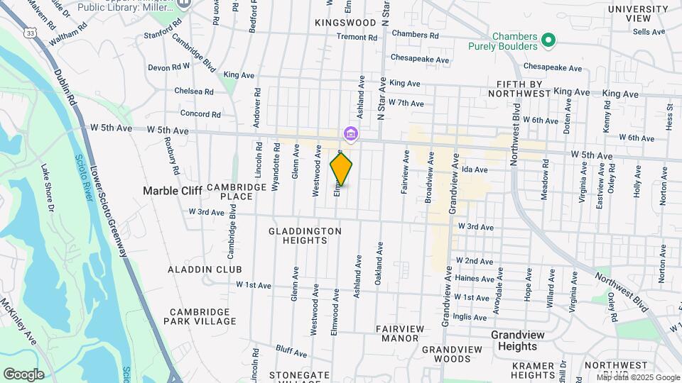 1456 Elmwood Ave Map and Location Details
