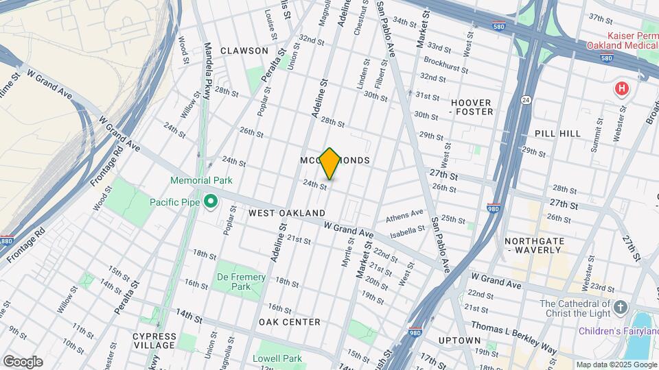 1054 24th St, Unit A Map and Location Details