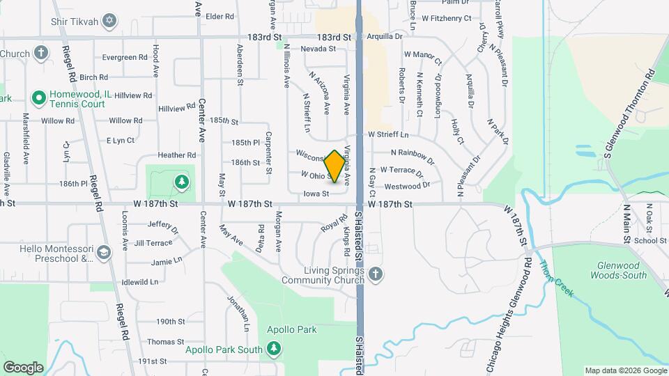 1035 Iowa St Mapa y Detalles de la Ubicación