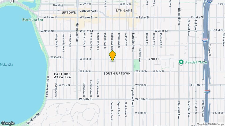 3319 Colfax Ave S, Unit 1 Map and Location Details