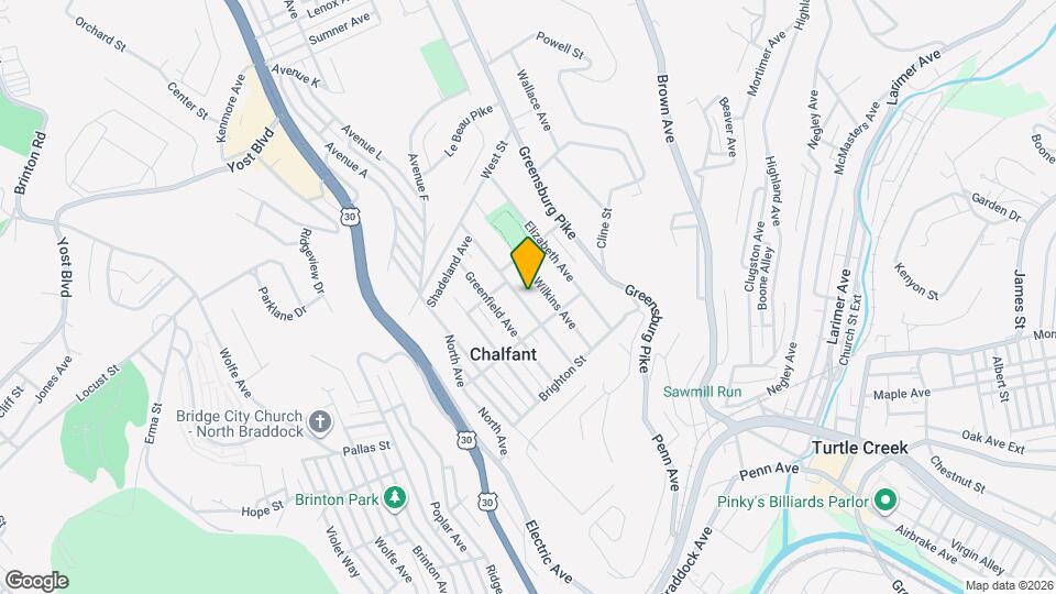 228 Highland Ave Map and Location Details