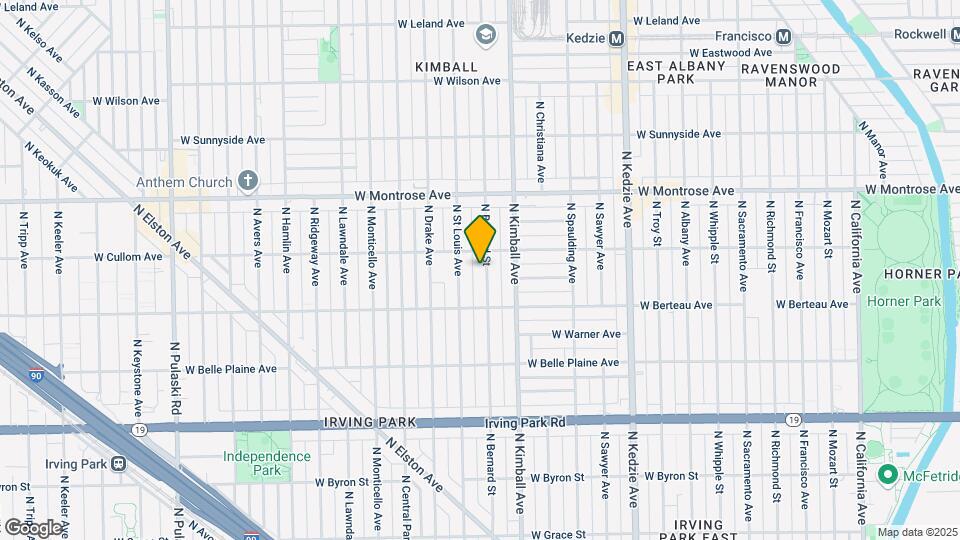 4240 N Bernard St Map and Location Details