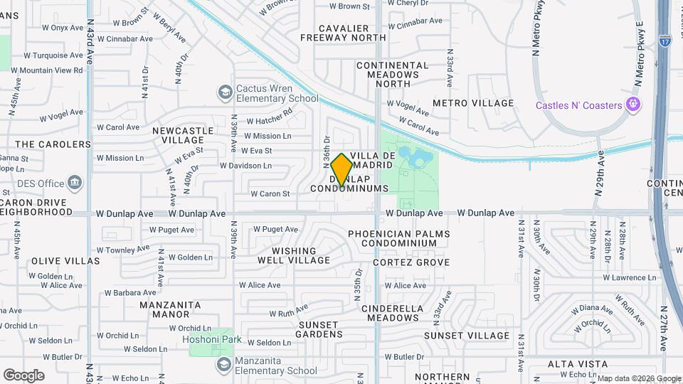 3524 W Dunlap Ave Mapa y Detalles de la Ubicación