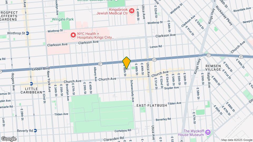 385 E 46th St Map and Location Details