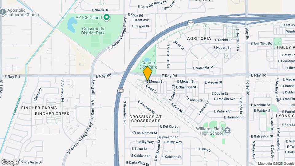 2547 E Megan St Map and Location Details