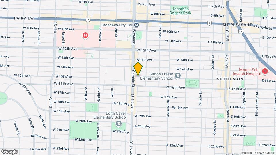 456 W 15th Ave Map and Location Details