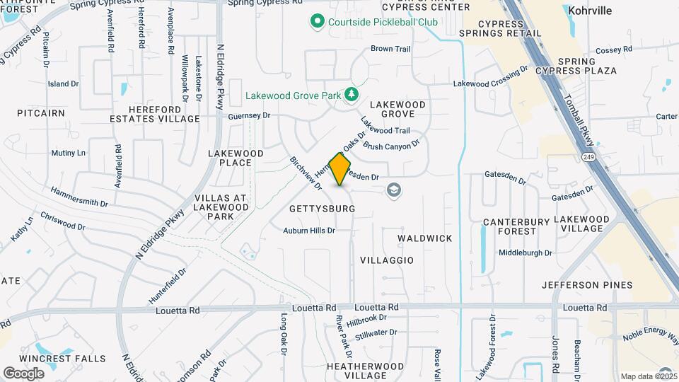15707 Gettysburg Dr Map and Location Details