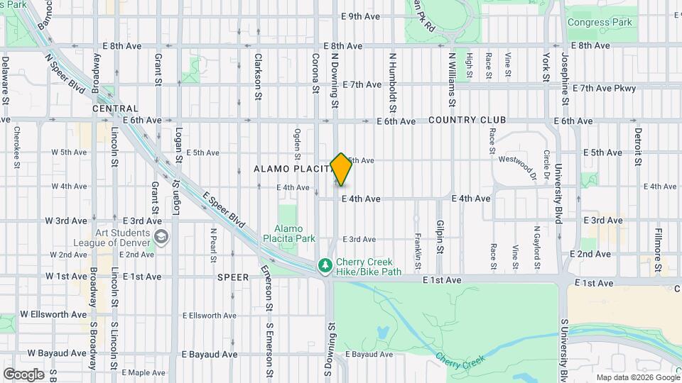 420 N Downing St Mapa y Detalles de la Ubicación