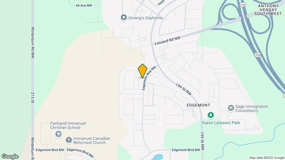 7372 Edgemont Way NW Map and Location Details