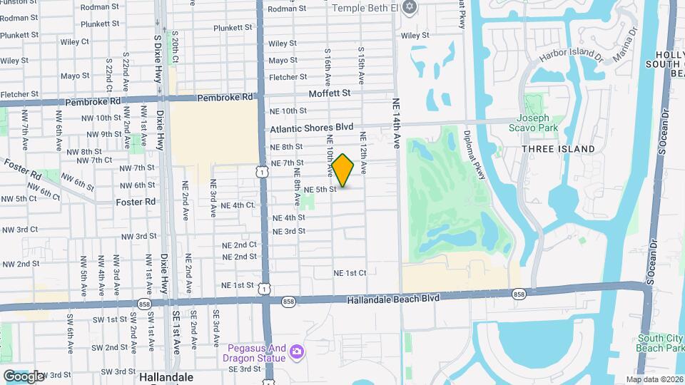 1016 NE 5th St Map and Location Details