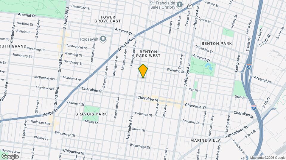 3259 Oregon Ave Map and Location Details