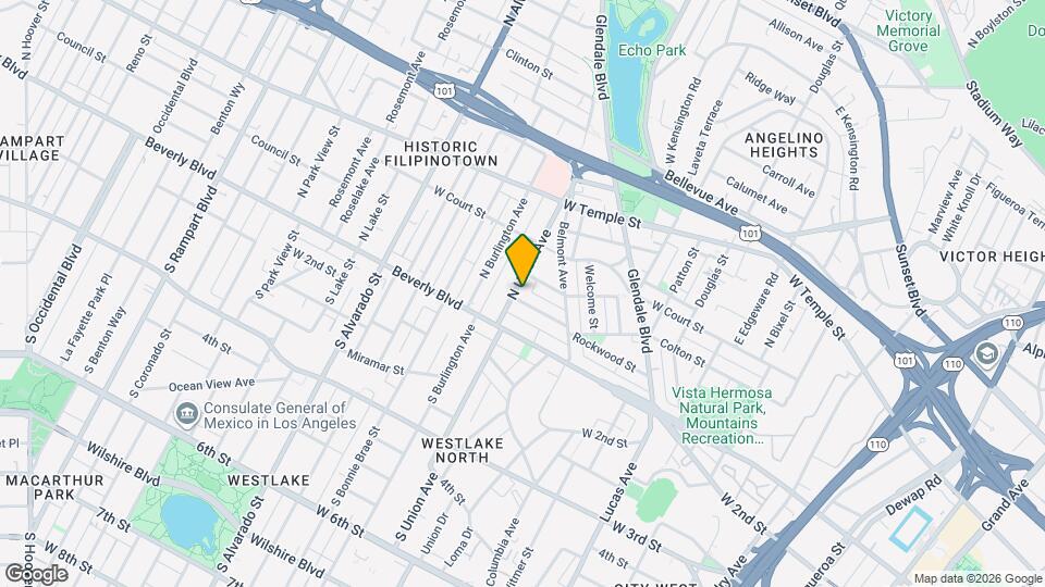 204 N Union Ave Map and Location Details