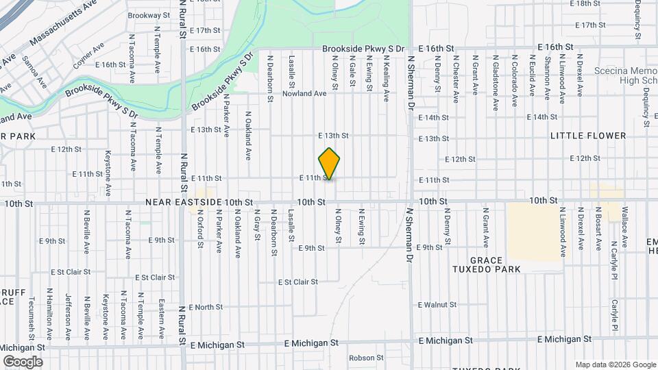 1028 N Olney St Map and Location Details