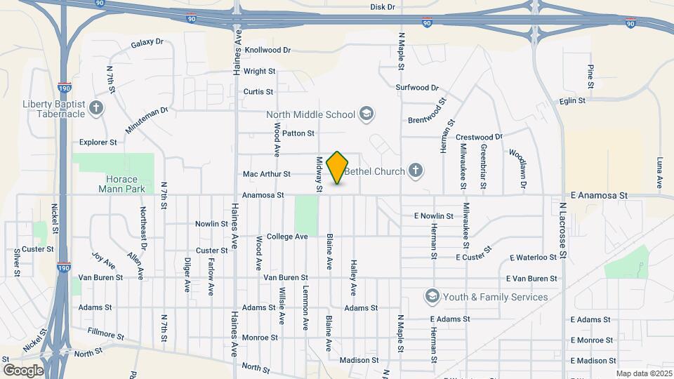 134 Anamosa St Map and Location Details
