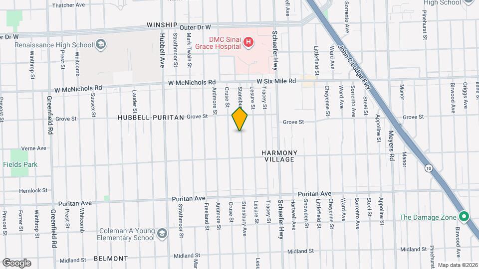 16605 Stansbury Ave Map and Location Details