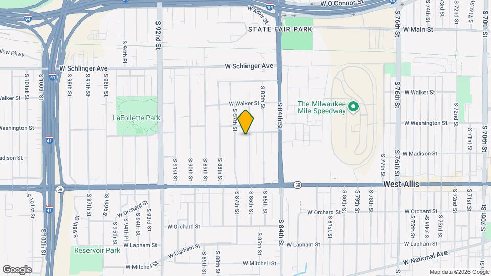 1117 S 86th St-Unit -1115 s. 86th street Map and Location Details