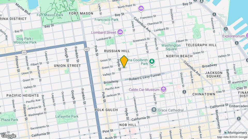 1262 Vallejo St Map and Location Details