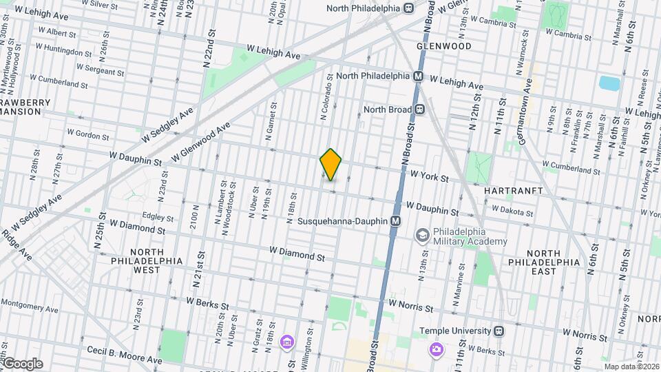 2304 N Smedley St Map and Location Details