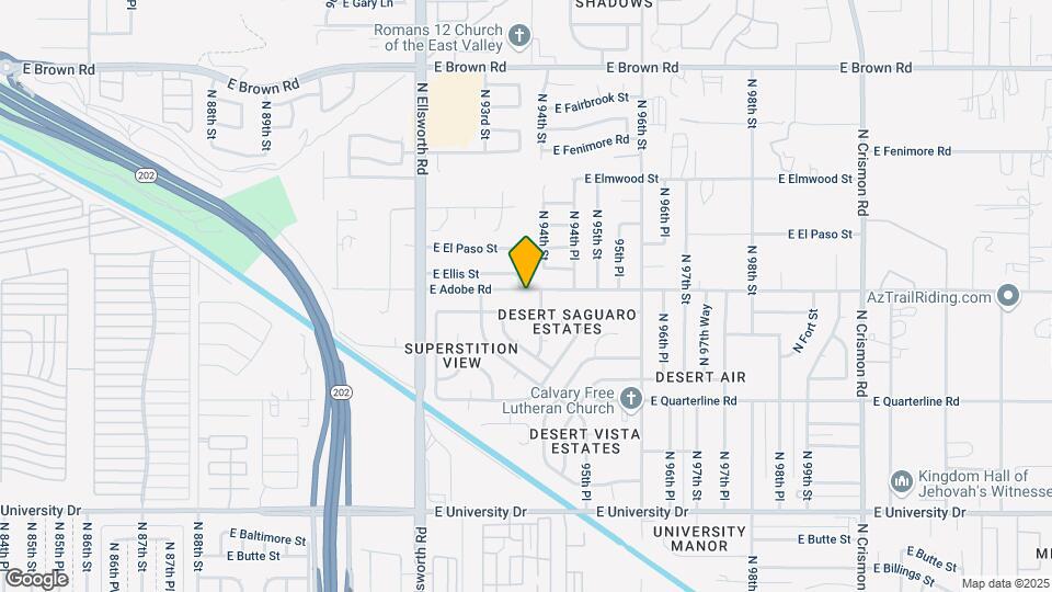 9365 E Adobe Rd Map and Location Details
