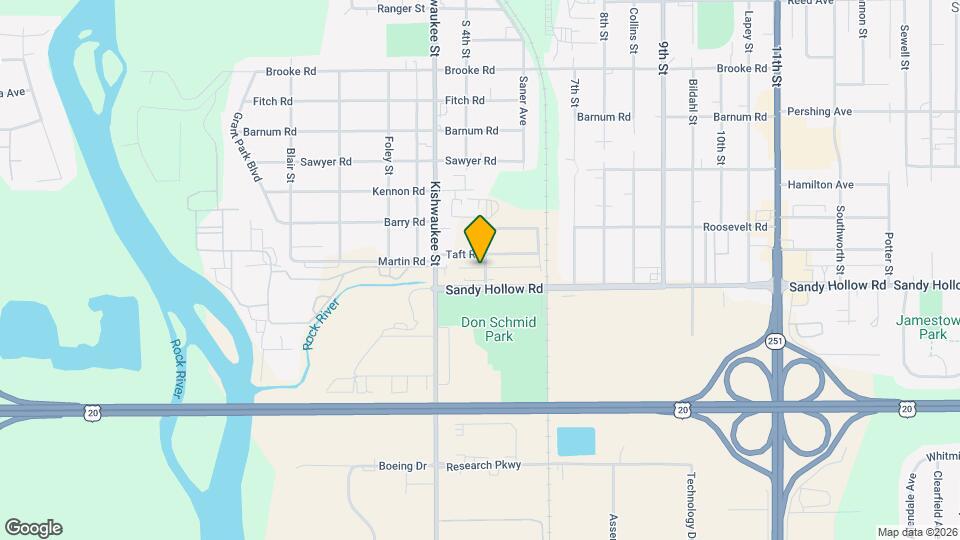 3307 Hoover Ave Map and Location Details