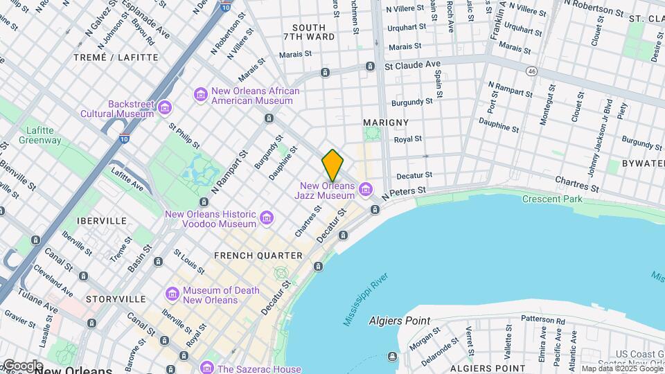 1239-1241 Chartres St Mapa y Detalles de la Ubicación