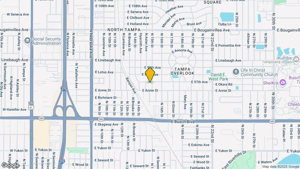 9610 N 15th St Map and Location Details