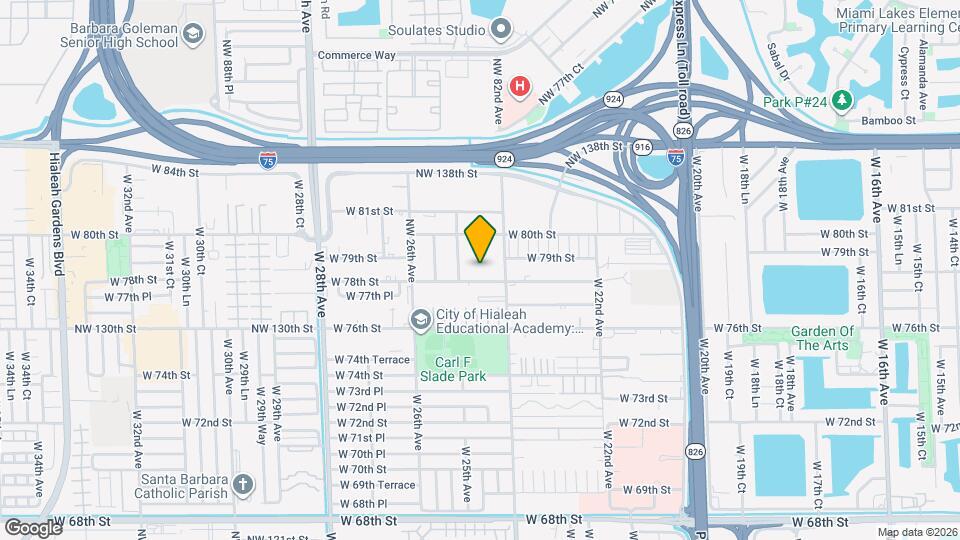 2421 W 78th St Map and Location Details