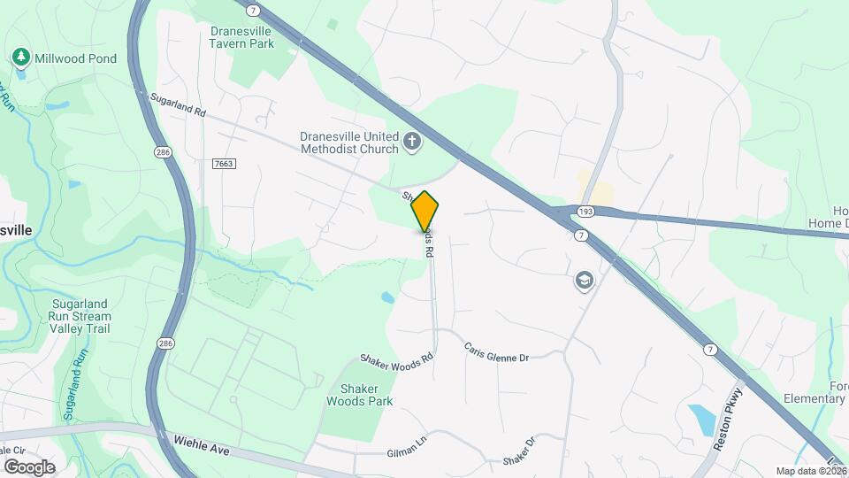 1108 Shaker Woods Rd Map and Location Details