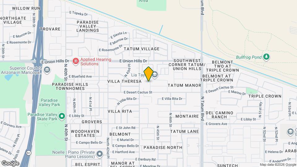 18232 N 45th St Mapa y Detalles de la Ubicación