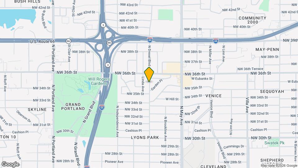 3617 1/2 N Drexel Blvd Map and Location Details