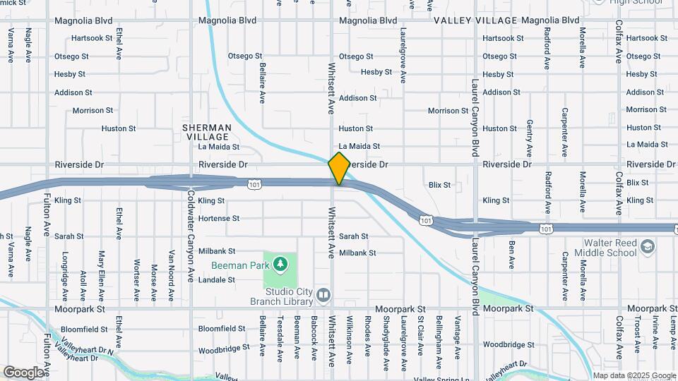 4716 Whitsett Ave Mapa y Detalles de la Ubicación