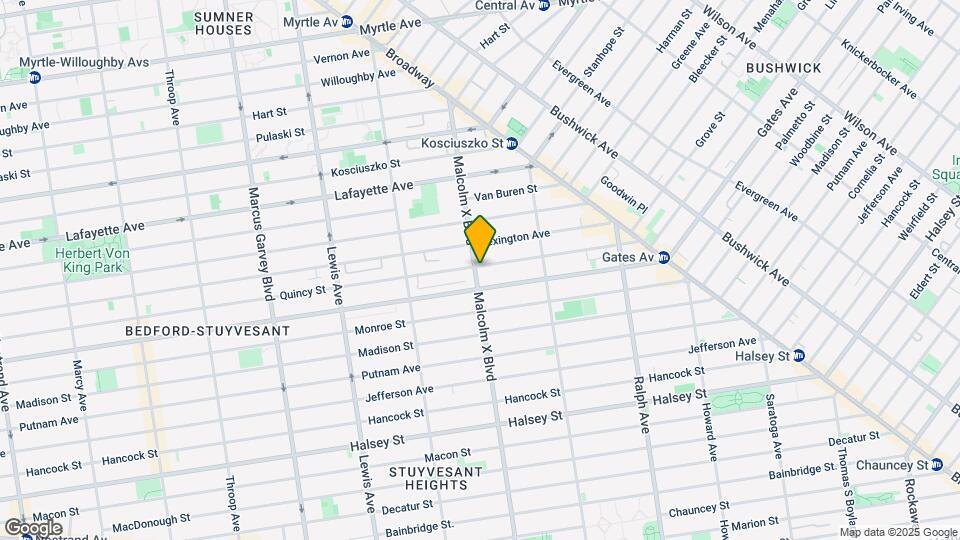 127 Malcolm X Blvd Map and Location Details