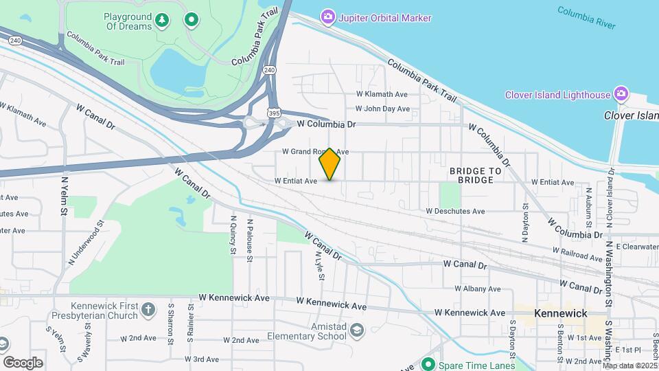 1025 W Entiat Ave Map and Location Details