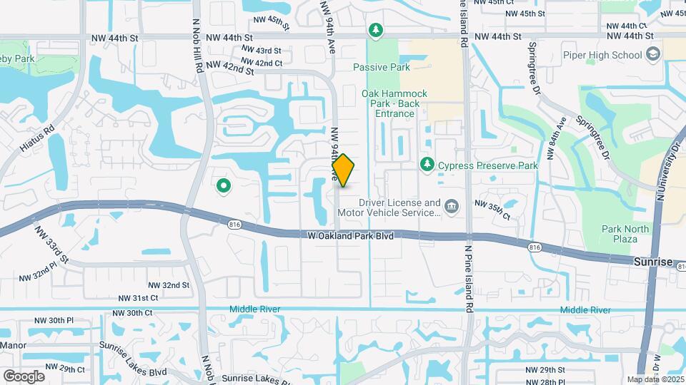 9371 NW 35th Manor Map and Location Details