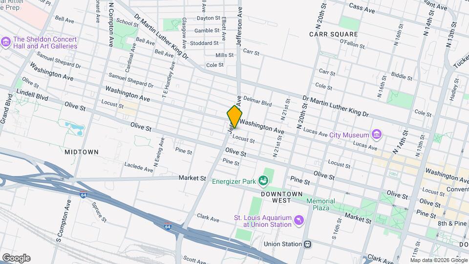 2323 Locust St Map and Location Details